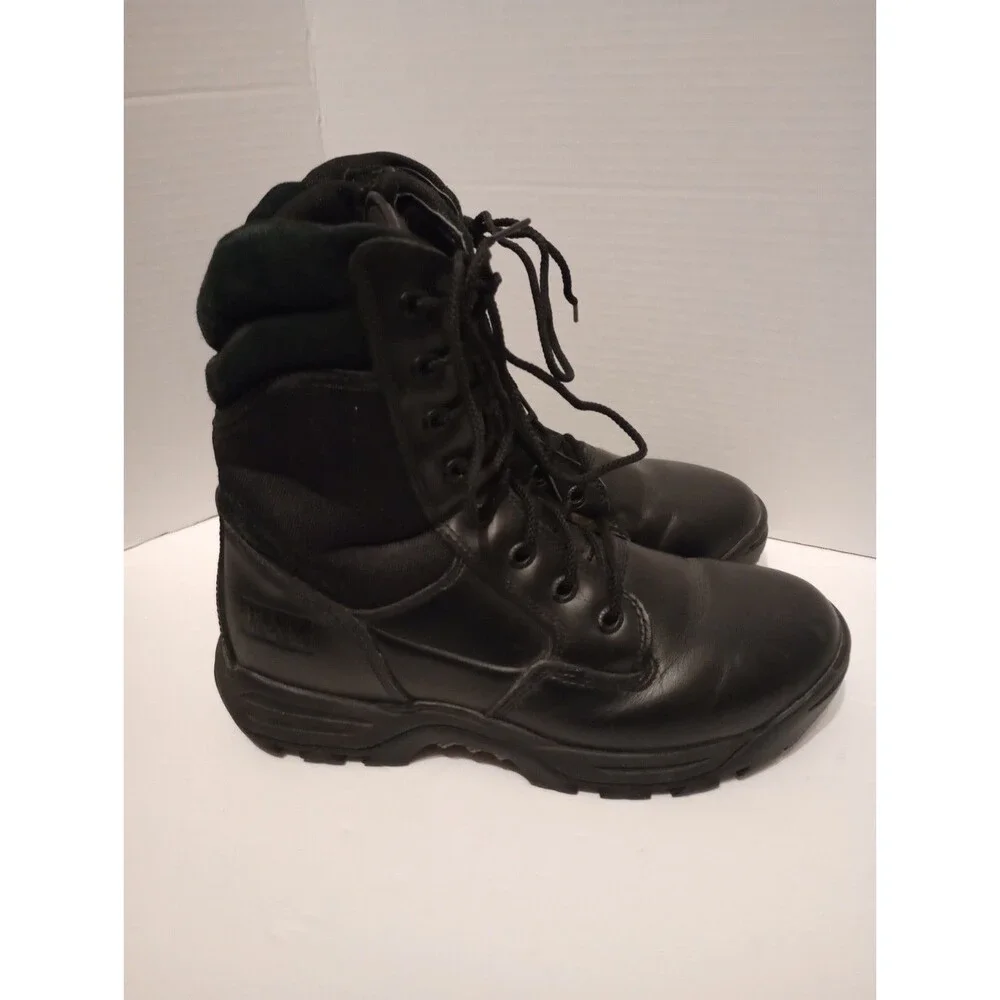 Magnum Response 8 Side Zip Boots Black Tactical Work Boots Mens 9